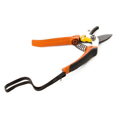 Anvil Secateurs Garden Shear Orange Handle (18cm - 7")
