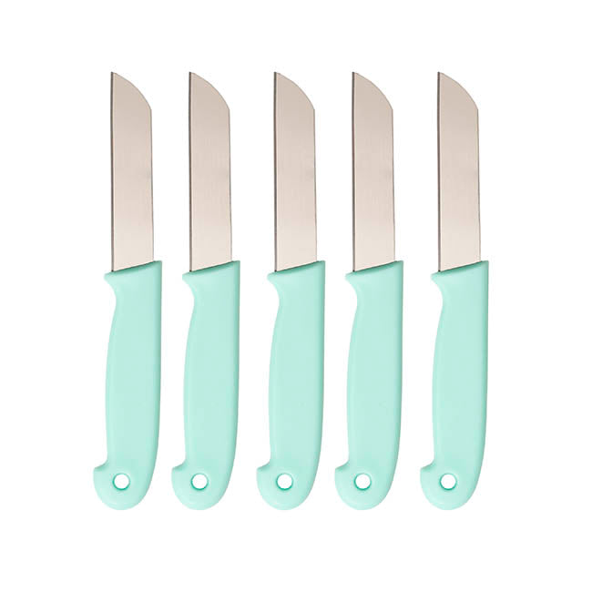 Florist Bud Knife Pack 5 Assorted Colours (16.5cm)