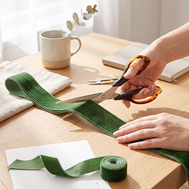 Scissors Florist and Ribbon Amber Handle (22cm - 8.5")