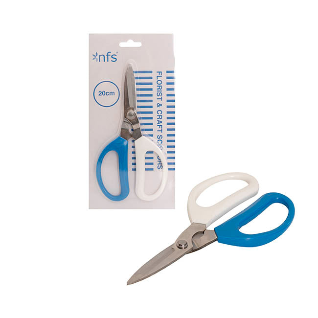 Scissors Florist and Craft Stainless Steel Blue (20cm - 8")