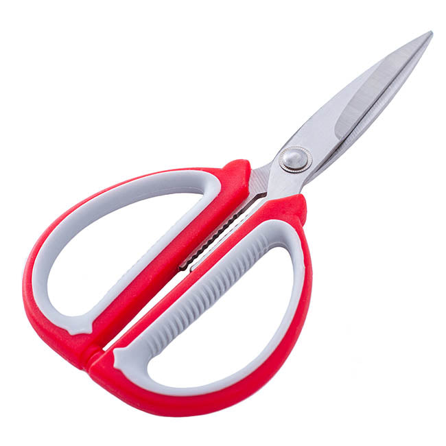 Scissors Florist and CRAFT Red & Grey (19cm - 7.5")