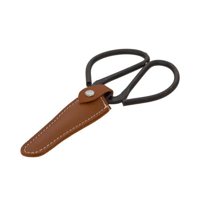 Vintage Florist Scissors Pouch Black (19cm)
