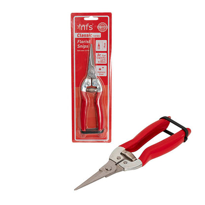 Florist Snips Trimmer Picker Bunch Cut Red Steel (19cm-7.5")