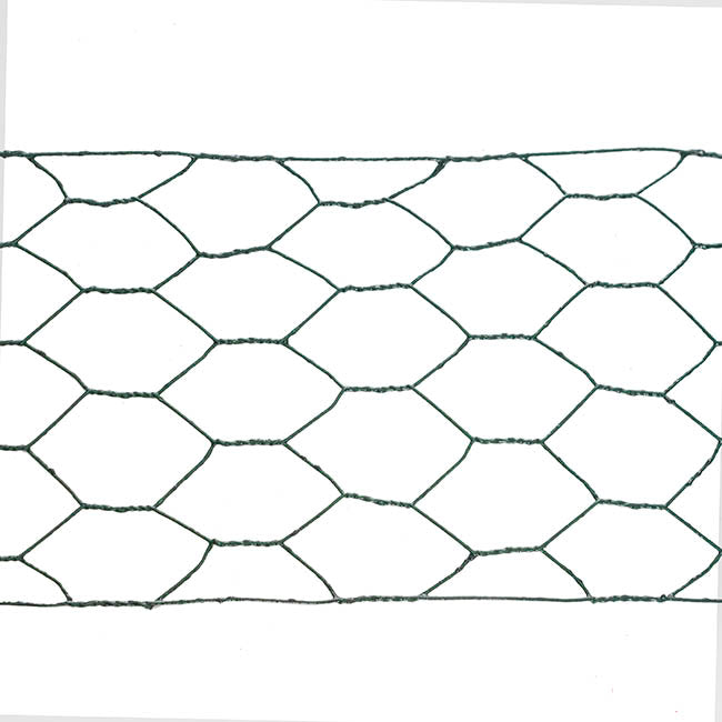 Chicken Wire Coated Florist Roll HexNet (10cmx20m) Green