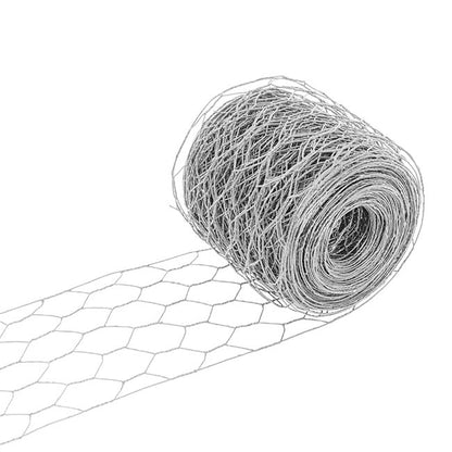Chicken Wire Florist Rolls HexNet 24g (10cmx20m) Silver