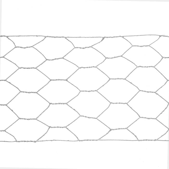 Chicken Wire Florist Rolls HexNet 24g (10cmx20m) Silver