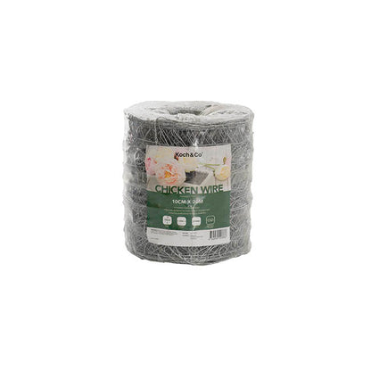 Chicken Wire Florist Rolls HexNet 24g (10cmx20m) Silver