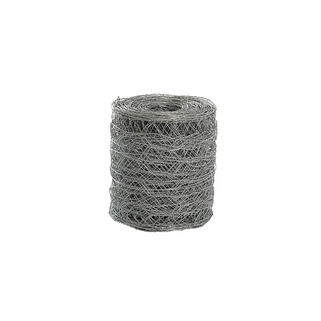 Chicken Wire Florist Rolls HexNet 24g (10cmx20m) Silver