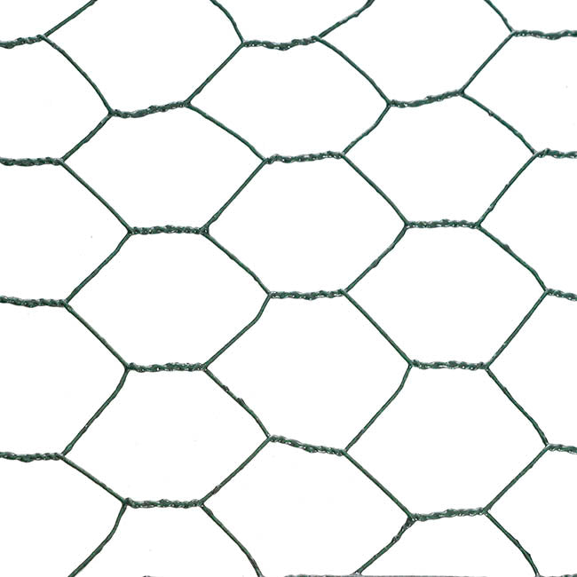 Chicken Wire Coated Florist Roll HexNet (20cmx20m) Green