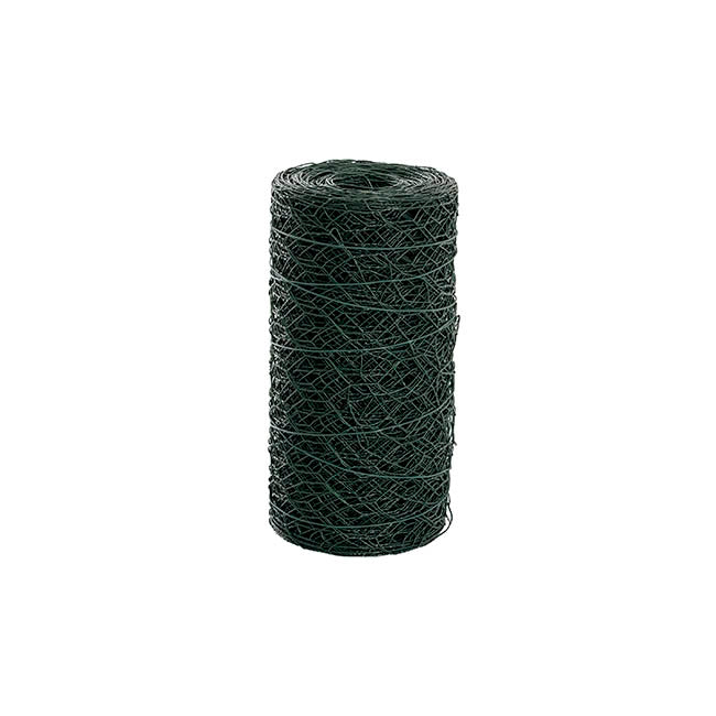 Chicken Wire Coated Florist Roll HexNet (20cmx20m) Green