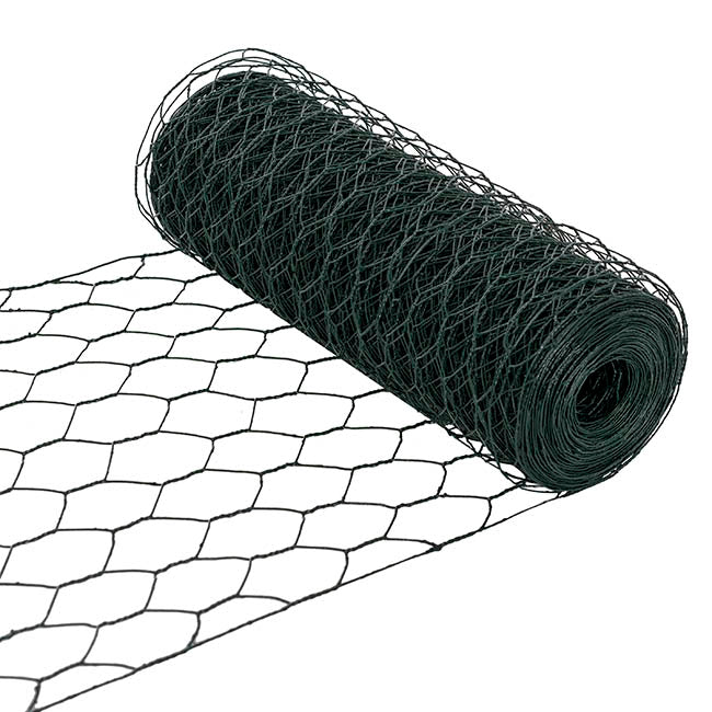 Chicken Wire Coated Florist Roll HexNet (30cmx20m) Green