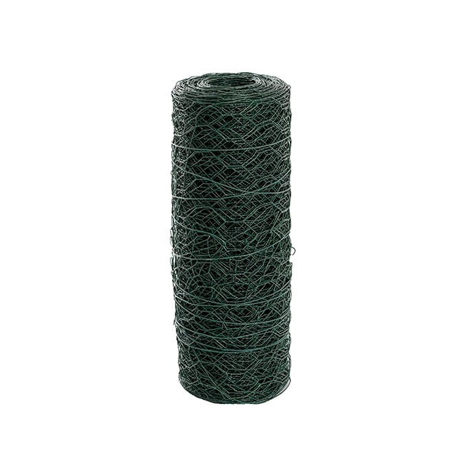 Chicken Wire Coated Florist Roll HexNet (30cmx20m) Green
