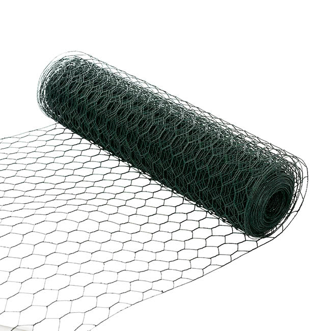 Chicken Wire Coated Florist Roll HexNet (50cmx20m) Green