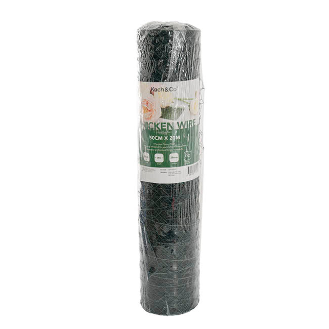 Chicken Wire Coated Florist Roll HexNet (50cmx20m) Green