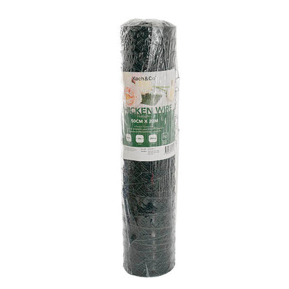Chicken Wire Coated Florist Roll HexNet (50cmx20m) Green