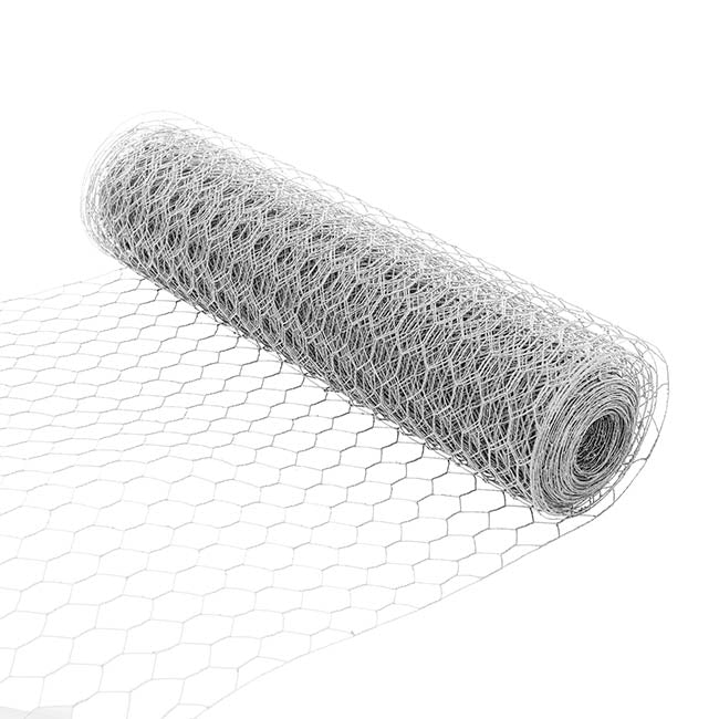 Chicken Wire Florist Rolls HexNet 24g (50cmx20m) Silver
