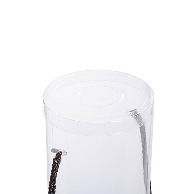 Rose Cylinder Acetate Tube Love Text Red (9cmDx61cmH)