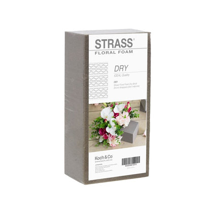 Dry Floral Foam Brick Single (23x11x8cmH) Strass