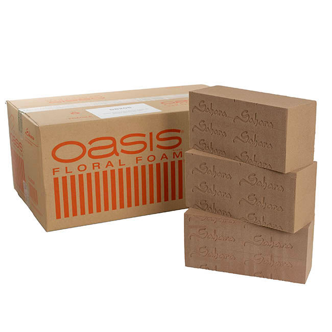 Dry Floral Foam Bricks Oasis Sahara CTN 20 (23x11x8cmH)