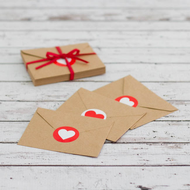 Brown Kraft Envelopes Lick & Stick (85x110mm) Pack 100