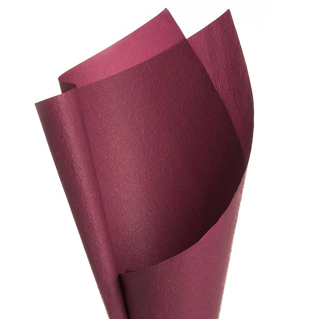 Embossed Paper Burgundy (50x70cm) Pack 50