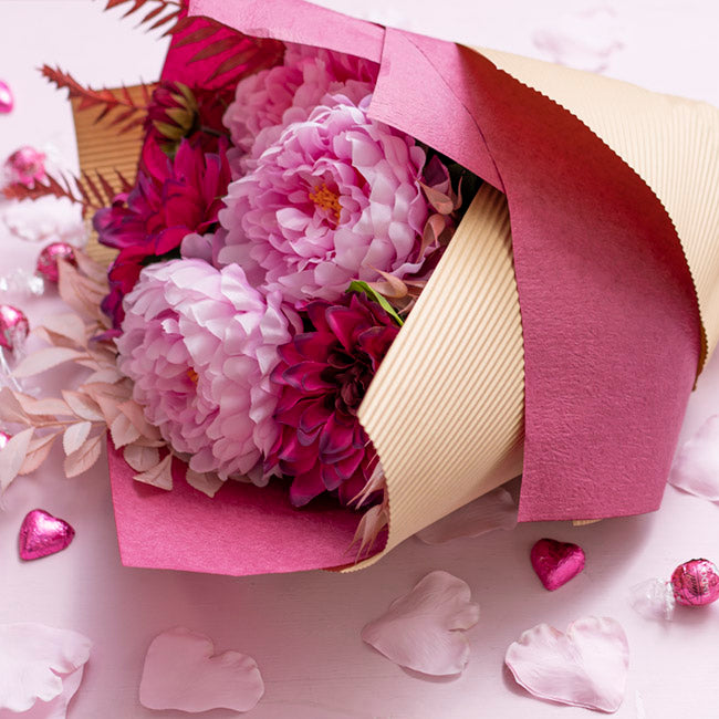 Embossed Paper Burgundy (50x70cm) Pack 50