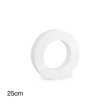 Polystyrene Wreath Round (25Dx5cm) 10" Styro