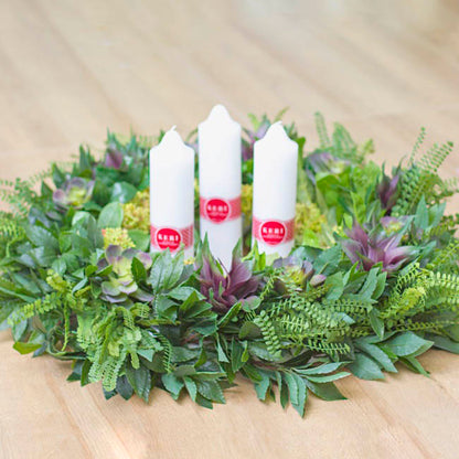 Polystyrene Wreath Half Round Flat Back 12" (30Dx4cm)