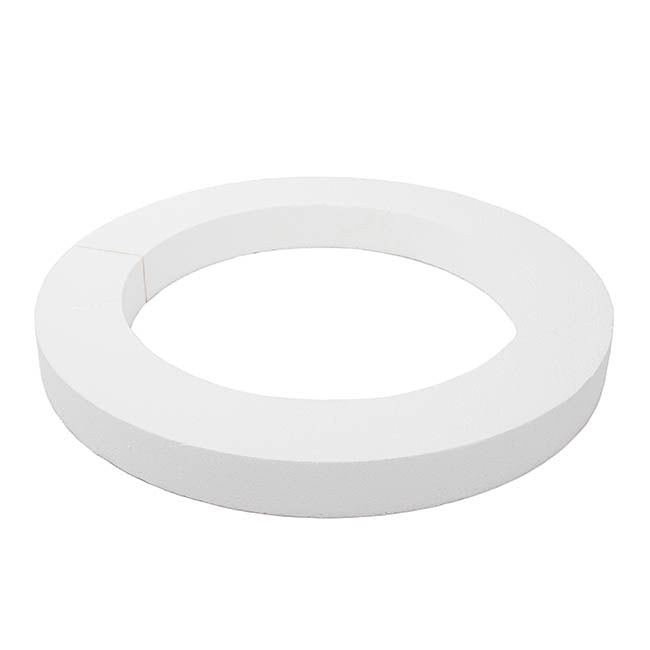 Polystyrene Wreath Round (50Dx5cm) 20" Styro