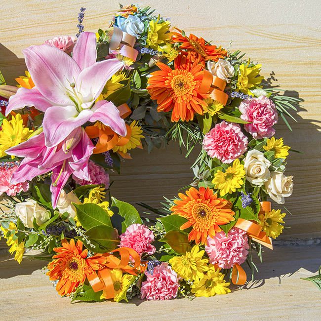 Polystyrene Wreath Round (75Dx5cm) 30" Styro