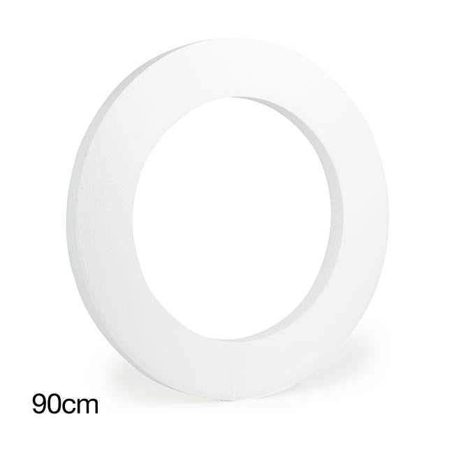 Polystyrene Wreath Round (92Dx5cm) 36" Styro