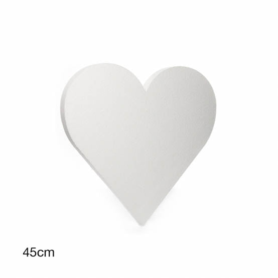 Polystyrene Heart Solid (W45cmx45cmx5cm) 18" Styro