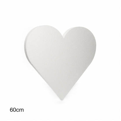Polystyrene Heart Solid (W60cmx52cmx5cm) 24" Styro