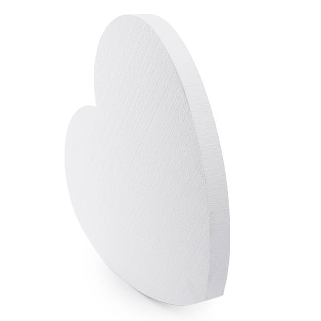 Polystyrene Heart Solid (W60cmx52cmx5cm) 24" Styro