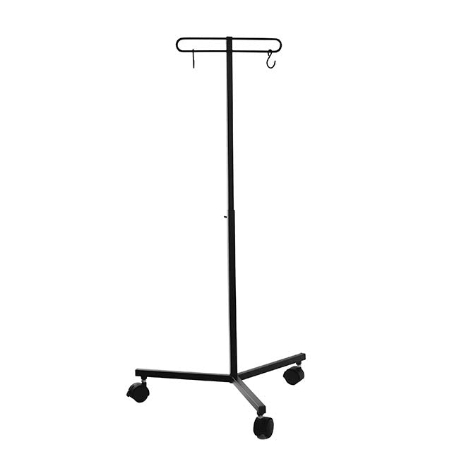 Metal Flower Bag Stand Black With Wheels (50cmWx82cmH)
