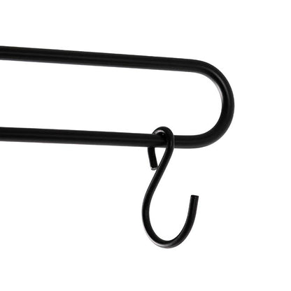 Metal Flower Bag Stand Black With Wheels (50cmWx82cmH)