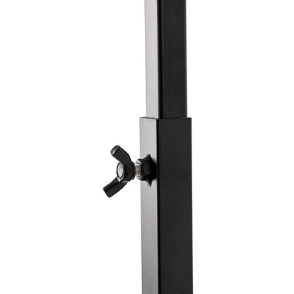 Metal Flower Bag Stand Black With Wheels (50cmWx82cmH)
