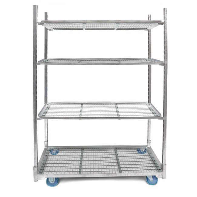 Flower & Plant Trolley includes 3 Mesh Shelf (135x56x190cmH)