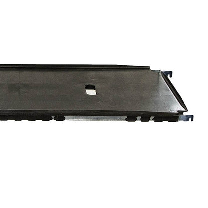 Flower Trolley Single Plastic Shelf Black (130X56cm)