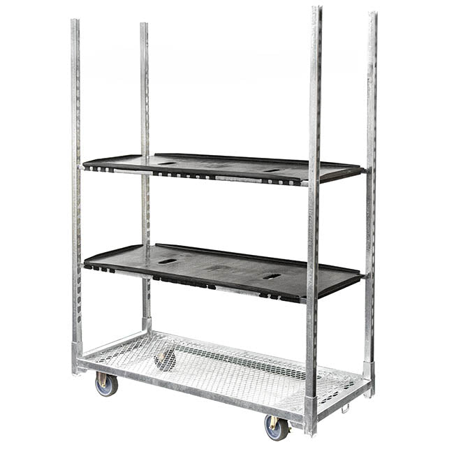 Flower Trolley Full Set 2 Plastic Shelf (135X56x190cmH)