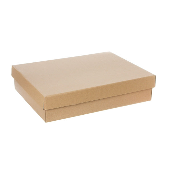 Gourmet Box Rectangle Large Brown Kraft (40x30x9cmH)