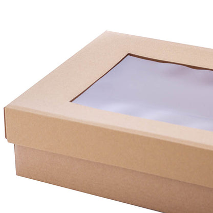 Gourmet Grazing Gift Box Window Sml Brown Kraft (33x23x9cmH)