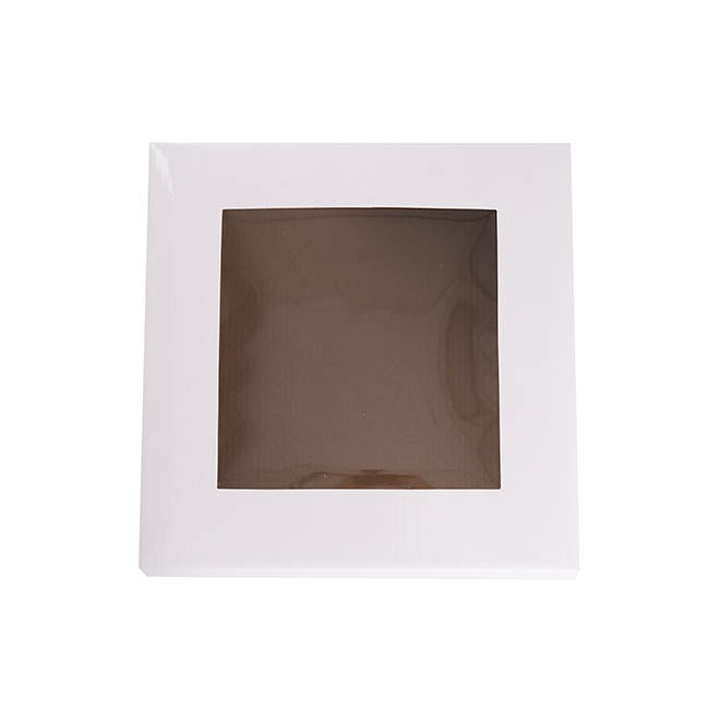 Gourmet Grazing Gift Box Window Sq White (28x28x9cmH)