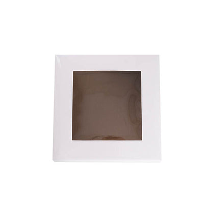 Gourmet Grazing Gift Box Window Sq White (24x24x9cmH)