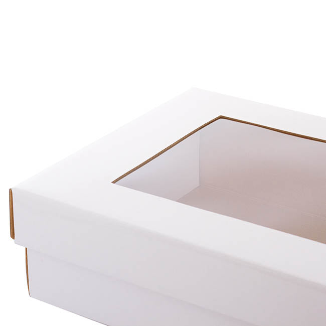Gourmet Grazing Gift Box Window Small White (33x23x9cmH)