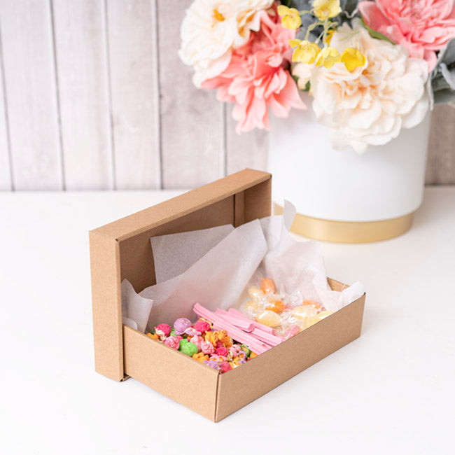 Gourmet Box Rectangle Mini Brown Kraft (25x15x5.5cmH)