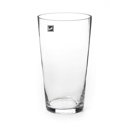 Glass Conical Floral Vase Clear (14Dx25cmH)