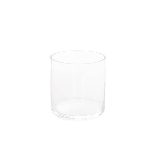 Glass Cylinder Blossom Vase Clear (10Dx10cmH)