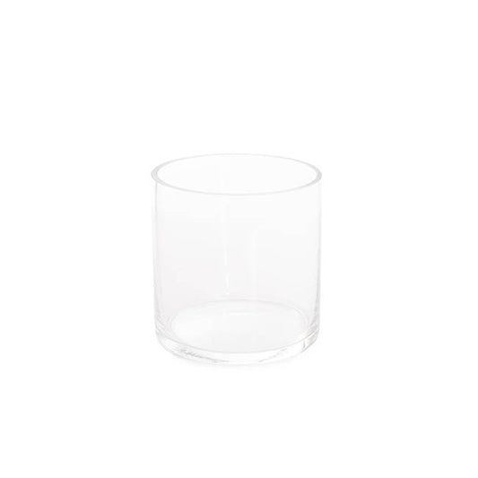 Glass Cylinder Blossom Vase Clear (10Dx10cmH)