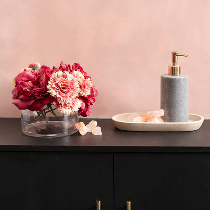 Glass Float Bowl Cylinder Clear (15Dx9cmH)